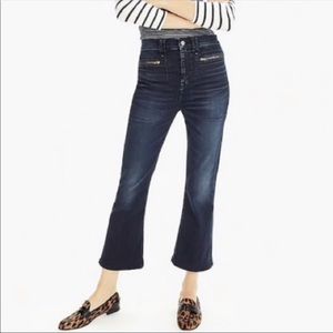 POINT SUR J CREW Demi Boot Cropped Jeans Sz 27